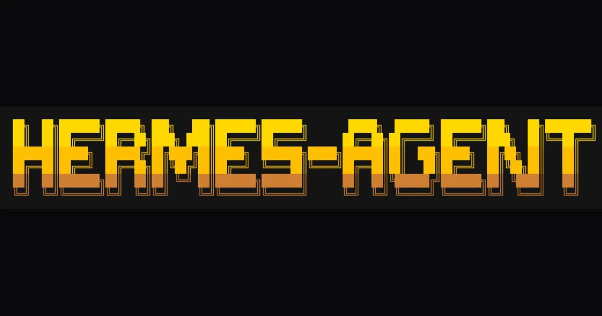 Banner oficial de Hermes Agent de Nous Research