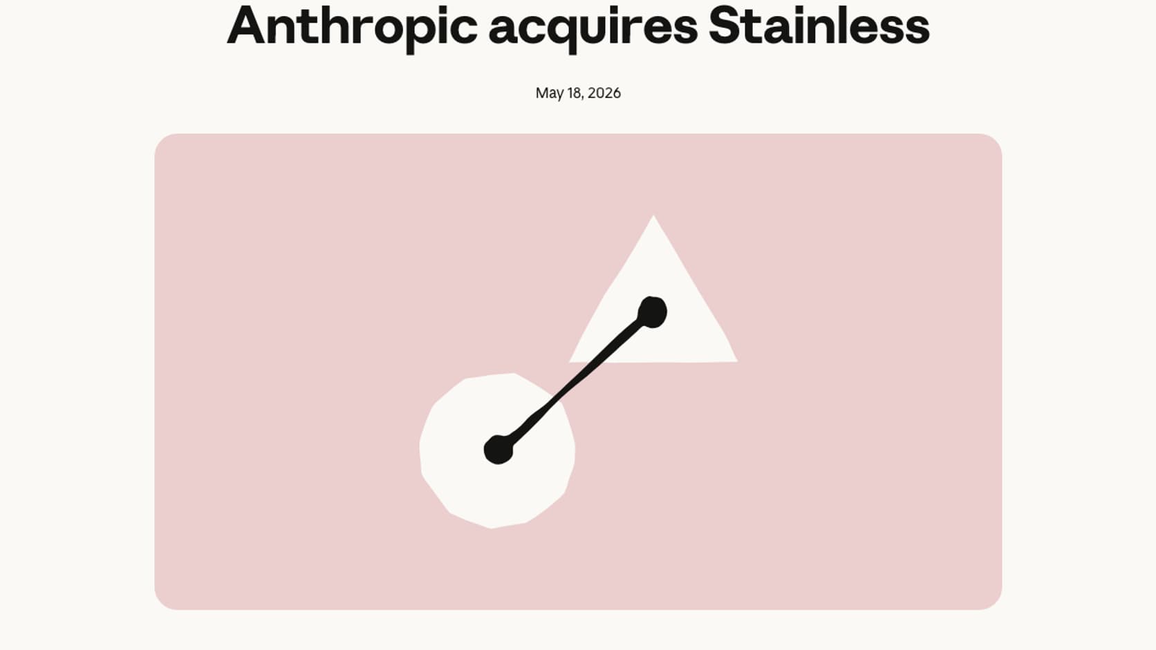 Anuncio oficial de Anthropic sobre la compra de Stainless