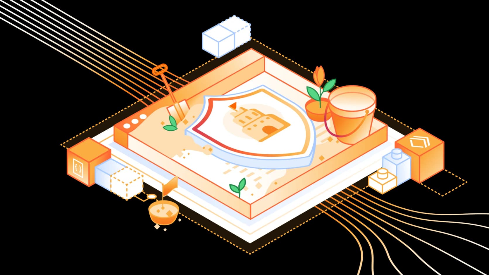 Ilustracion oficial de Cloudflare Sandboxes en disponibilidad general