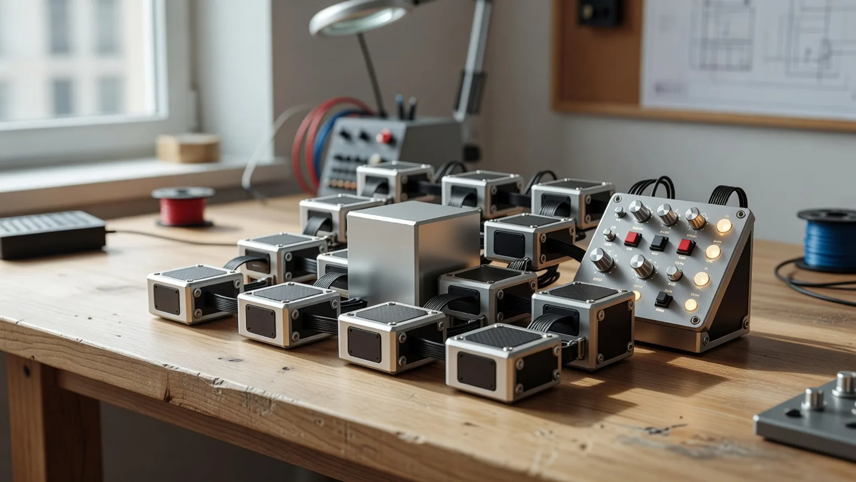 Estructura modular de un harness de agentes: modelo central rodeado de plugins de herramientas y control