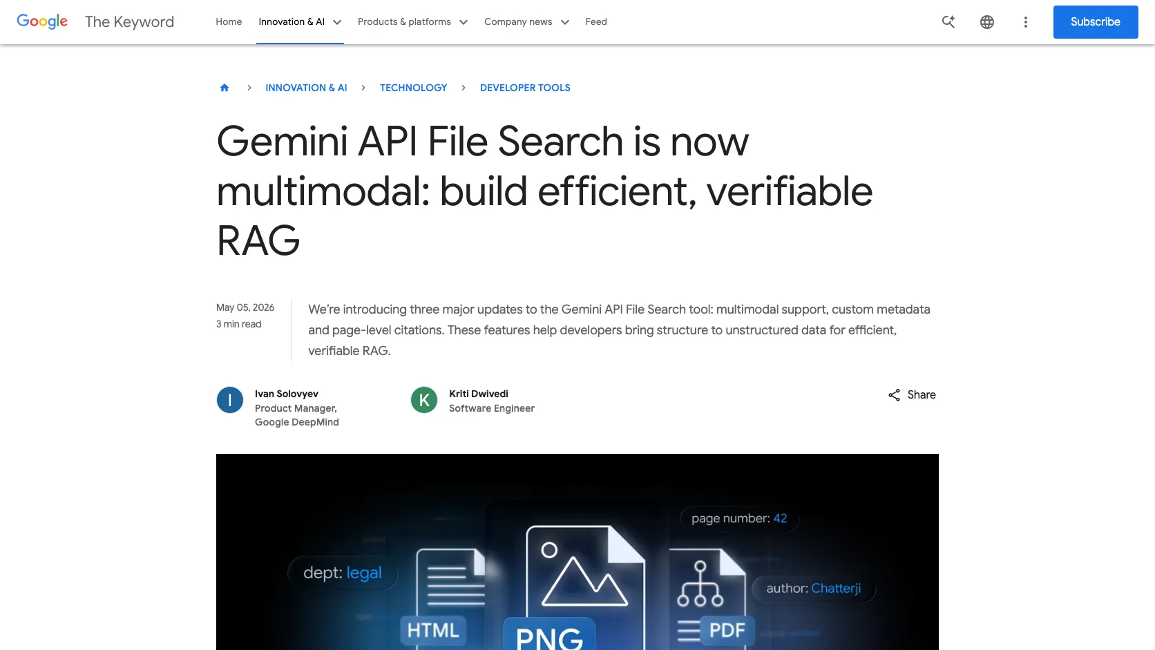 Lanzamiento oficial de Gemini API File Search con soporte multimodal y RAG verificable