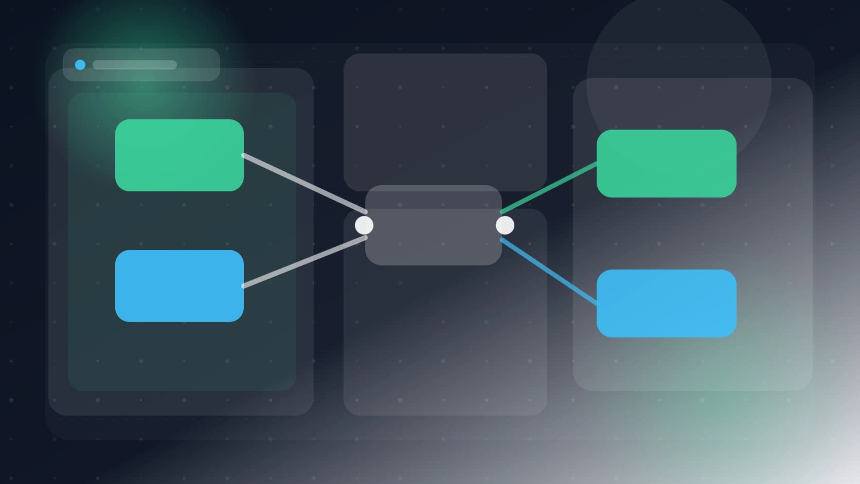 Una matriz de signos muestra qué commits pertenecen a cada rama en el grafo de Git