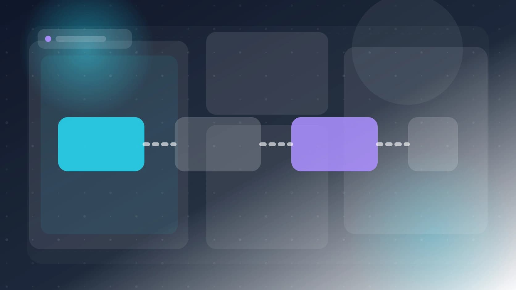 Panel editorial con una API iniciando tareas de Copilot cloud agent y siguiendo estados de pull request