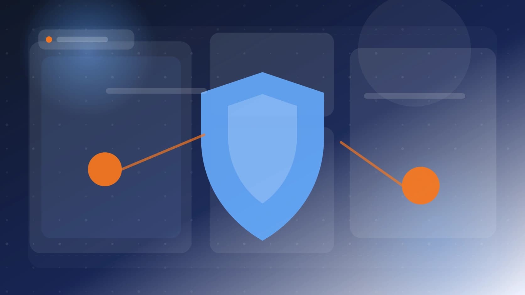 Escena editorial con un pull request de agente pasando por validaciones de seguridad, secretos y dependencias