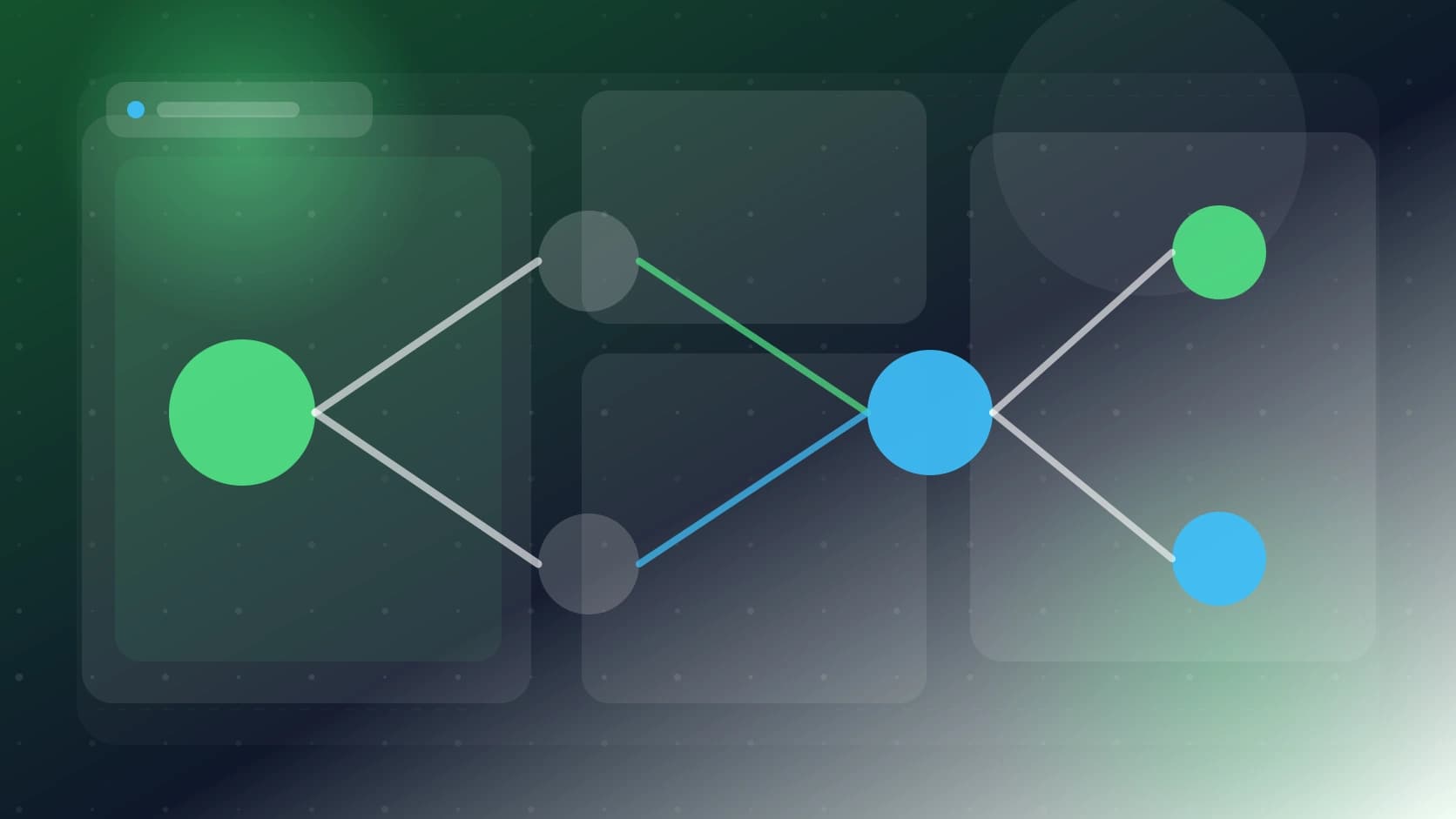 Flujo de revisión de un agente de código desde una rama aislada hasta un pull request aprobado