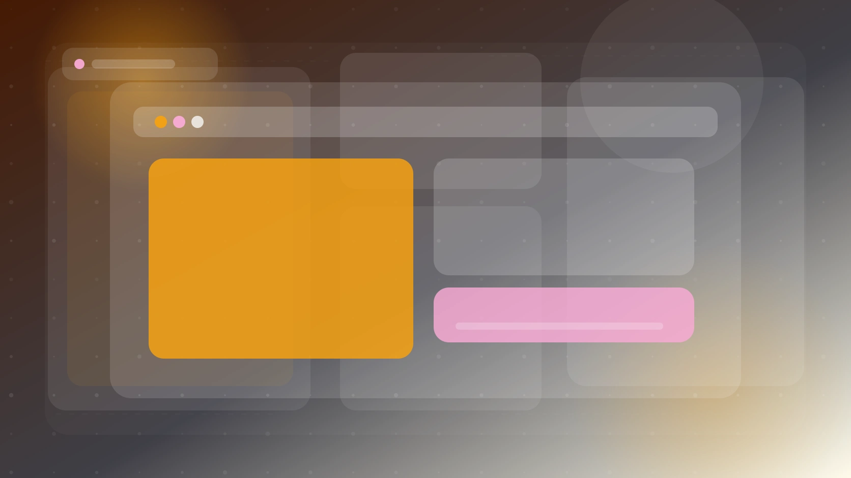 Escena editorial con desktop, historial de ejecuciones y un operador revisando resultados programados