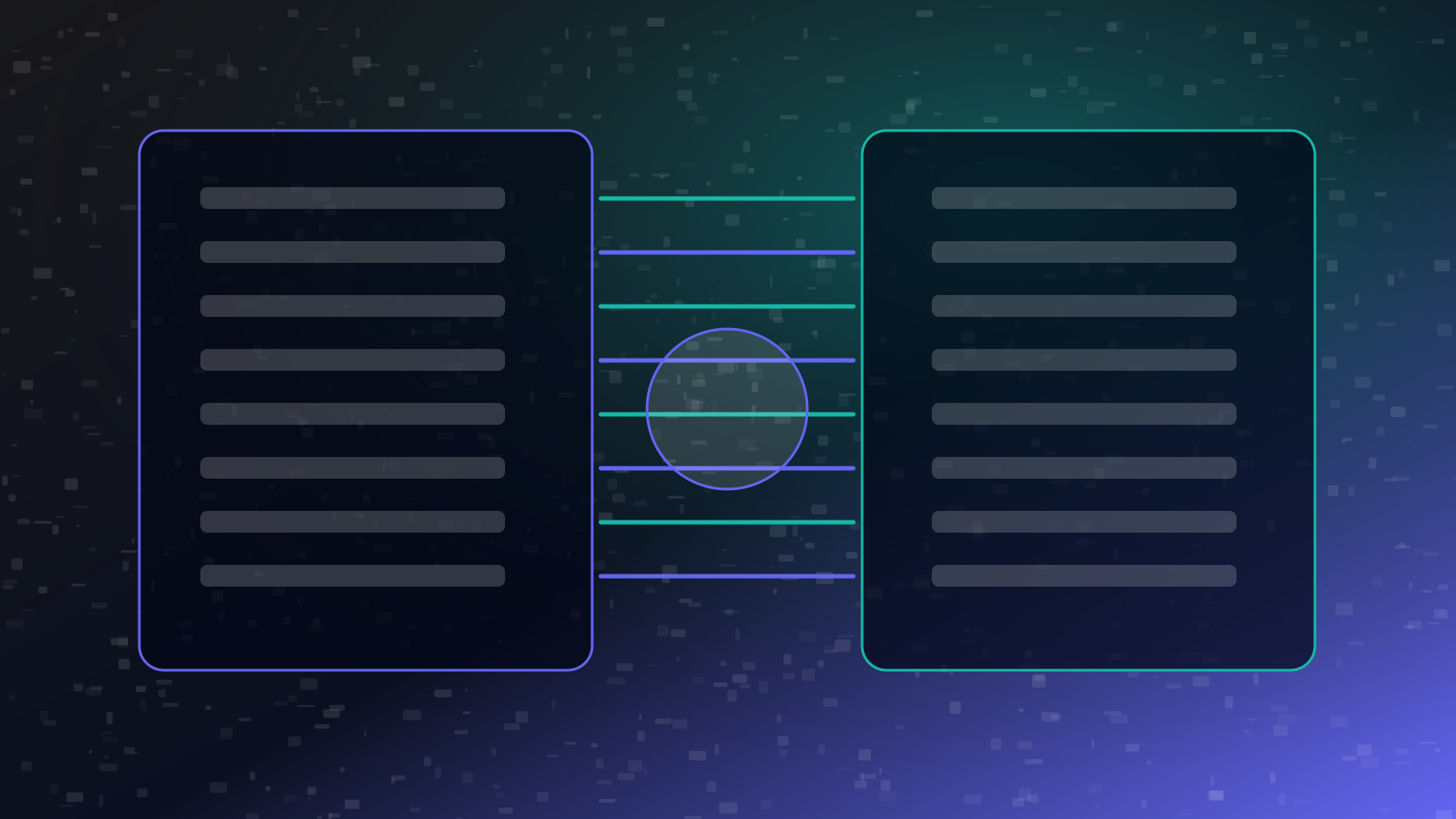 Vista editorial de una API de registros con filtros por sesión, usuario, cliente y herramienta
