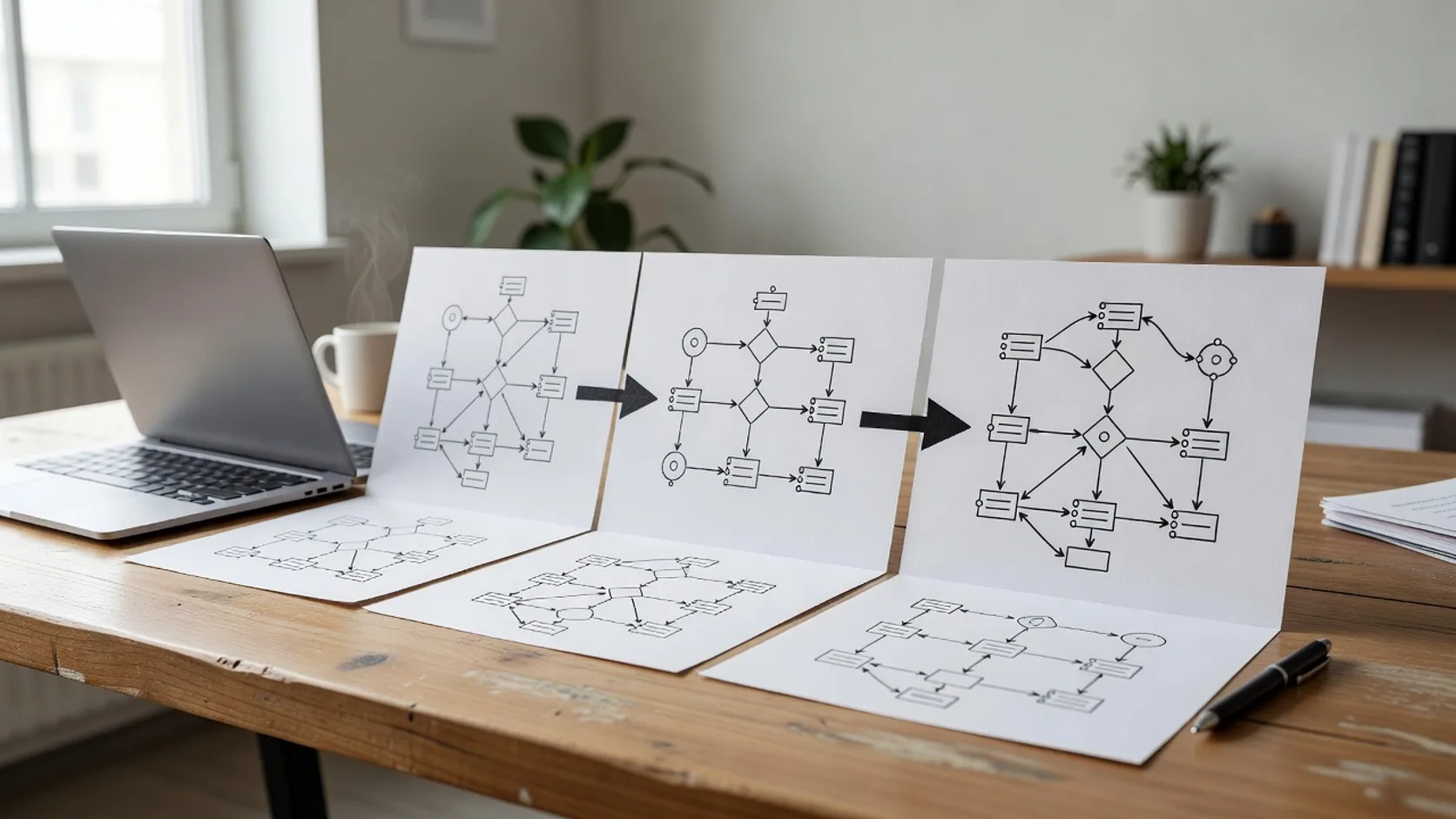 Mapa visual del flujo de decisión entre n8n, Make y Zapier según control y presupuesto