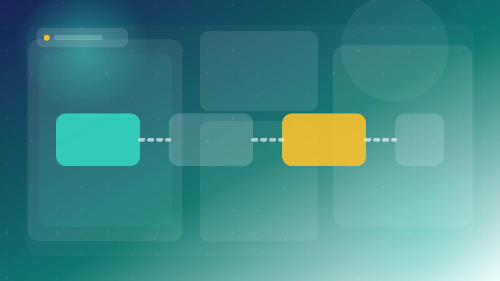 Un builder empresarial conecta aplicaciones agentic, herramientas de desarrollo y flujos de negocio en una composición editorial