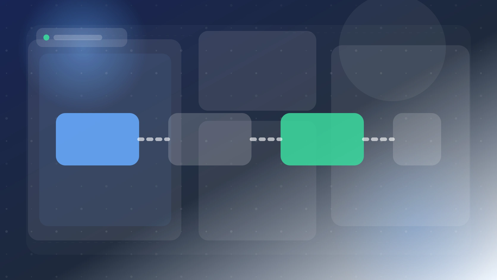 Diagrama editorial de una sesión larga con instalación, pruebas, revisión humana y reanudación dentro de un sandbox